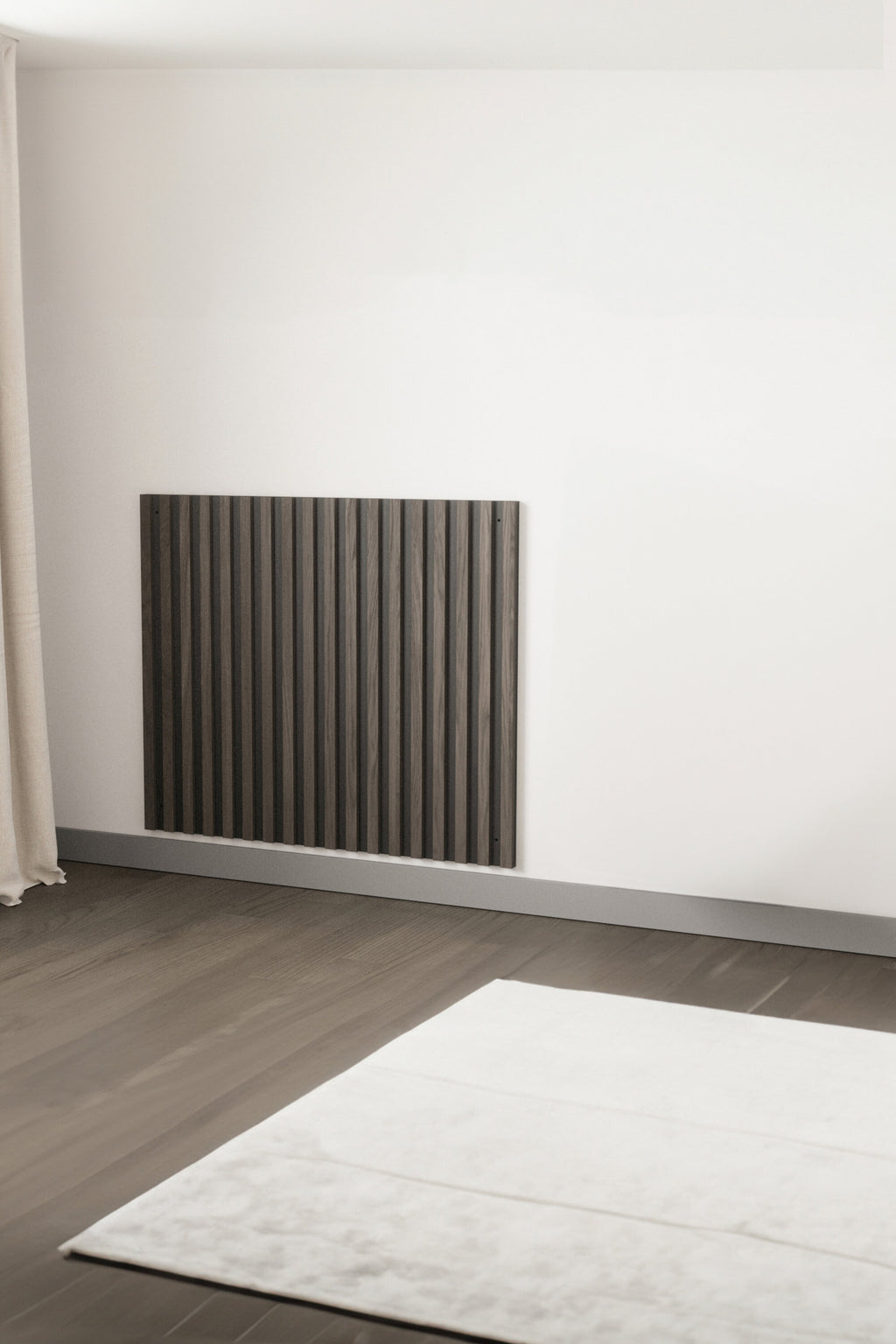 Pau sänggavel 94,5x80x2,8 cm svart/mockabrun MDF