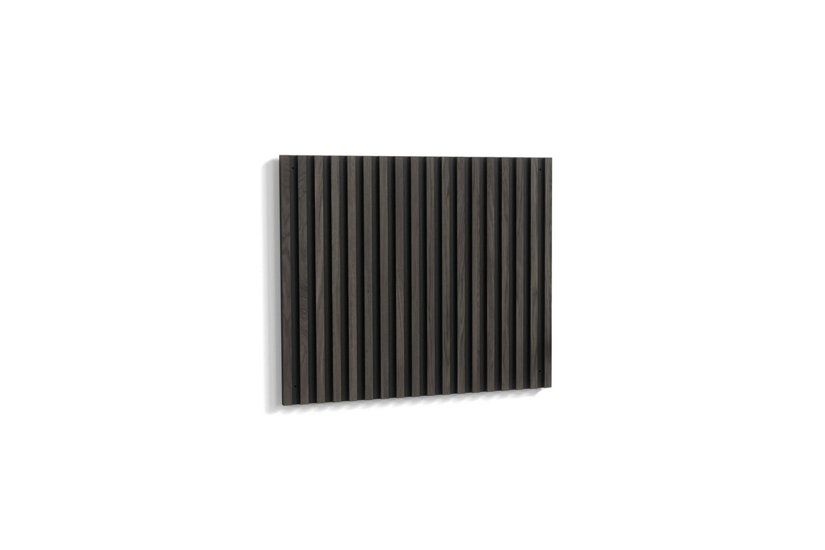 Pau sänggavel 94,5x80x2,8 cm svart/mockabrun MDF
