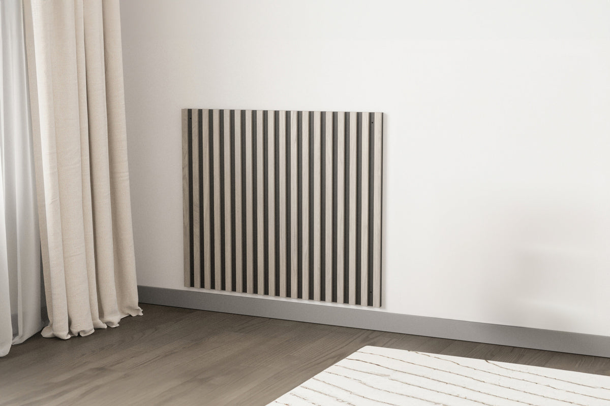 Pau sänggavel 94,5x80x2,8 cm svart/vitlaserad MDF