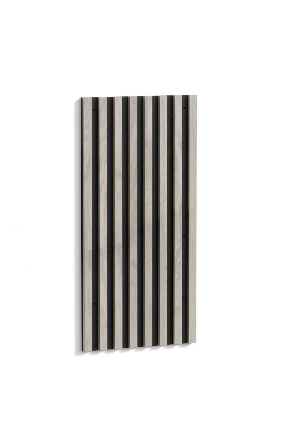 Toulon väggpanel för sängbord 40,5x80x2,8 cm svart och vitlaserad MDF