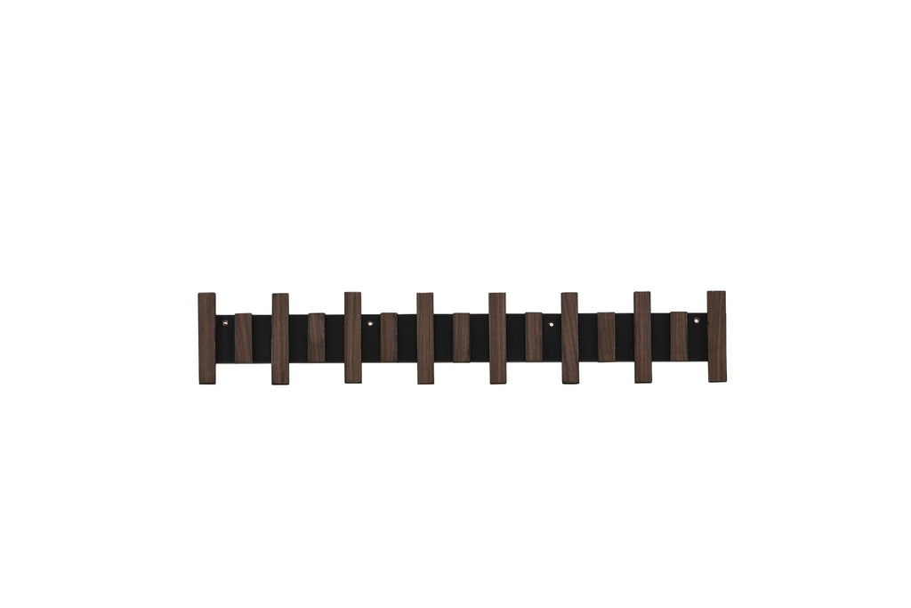 Nimes hatthängare 75x3,5x13 cm svart/mockabrun MDF