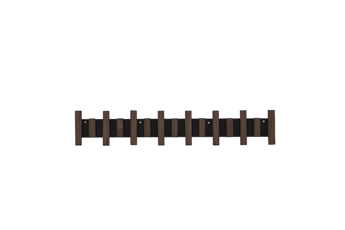 Nimes hatthängare 75x3,5x13 cm svart/mockabrun MDF