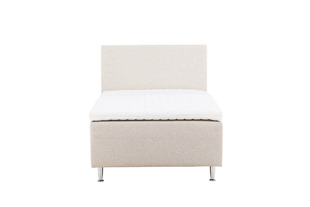 Mesa enkelsäng 120x200 cm beige/mattsilver