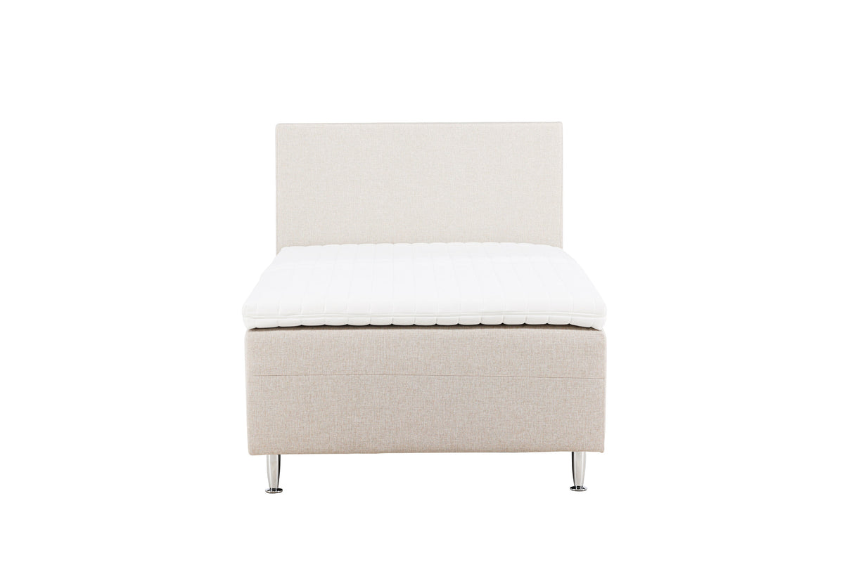 Mesa enkelsäng 120x200 cm beige/mattsilver