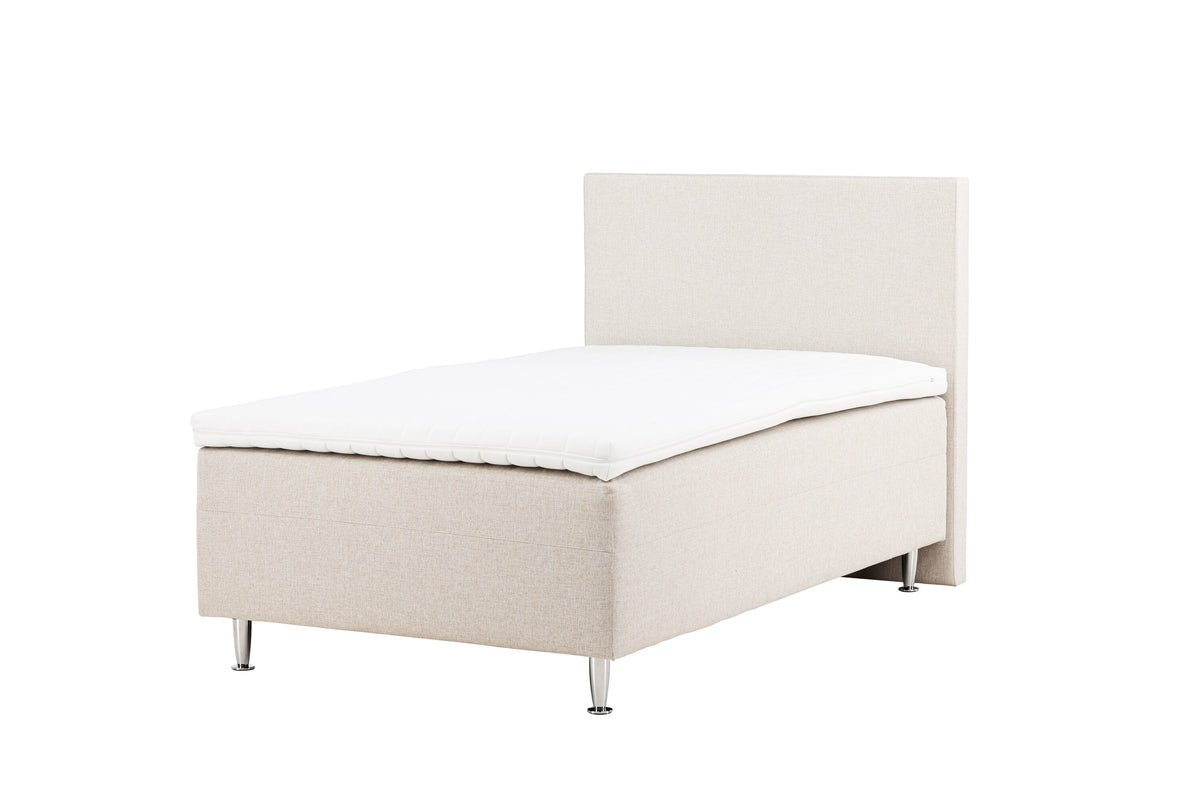 Mesa enkelsäng 120x200 cm beige/mattsilver