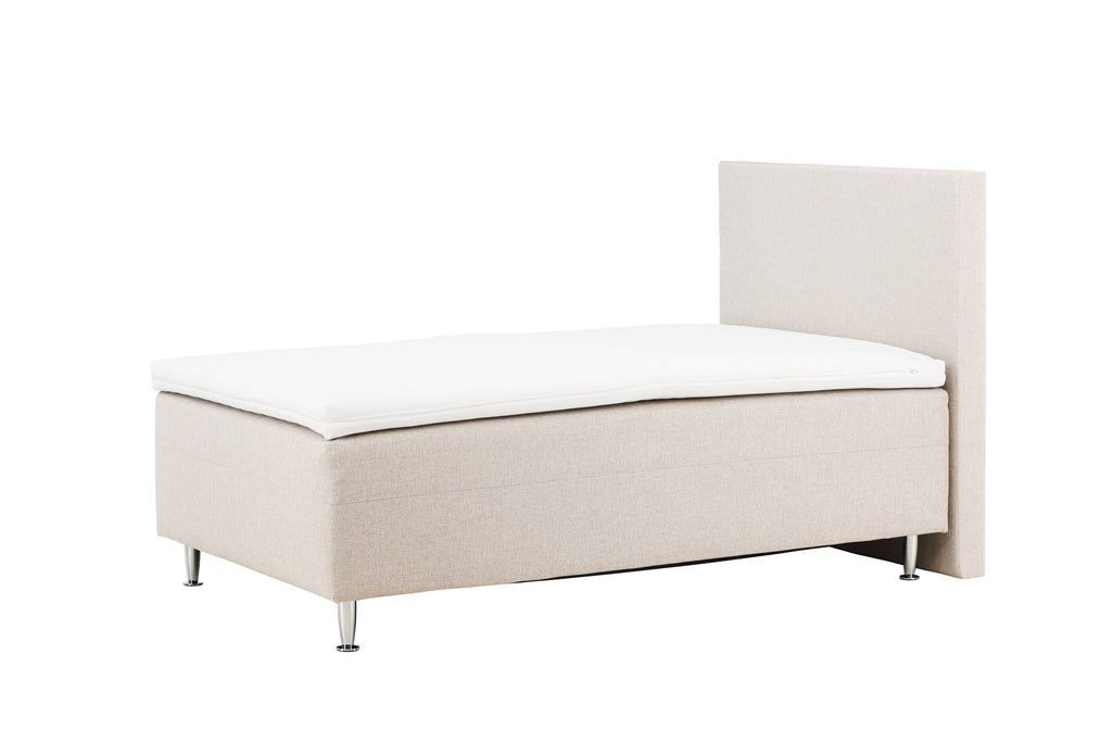 Mesa enkelsäng 120x200 cm beige/mattsilver