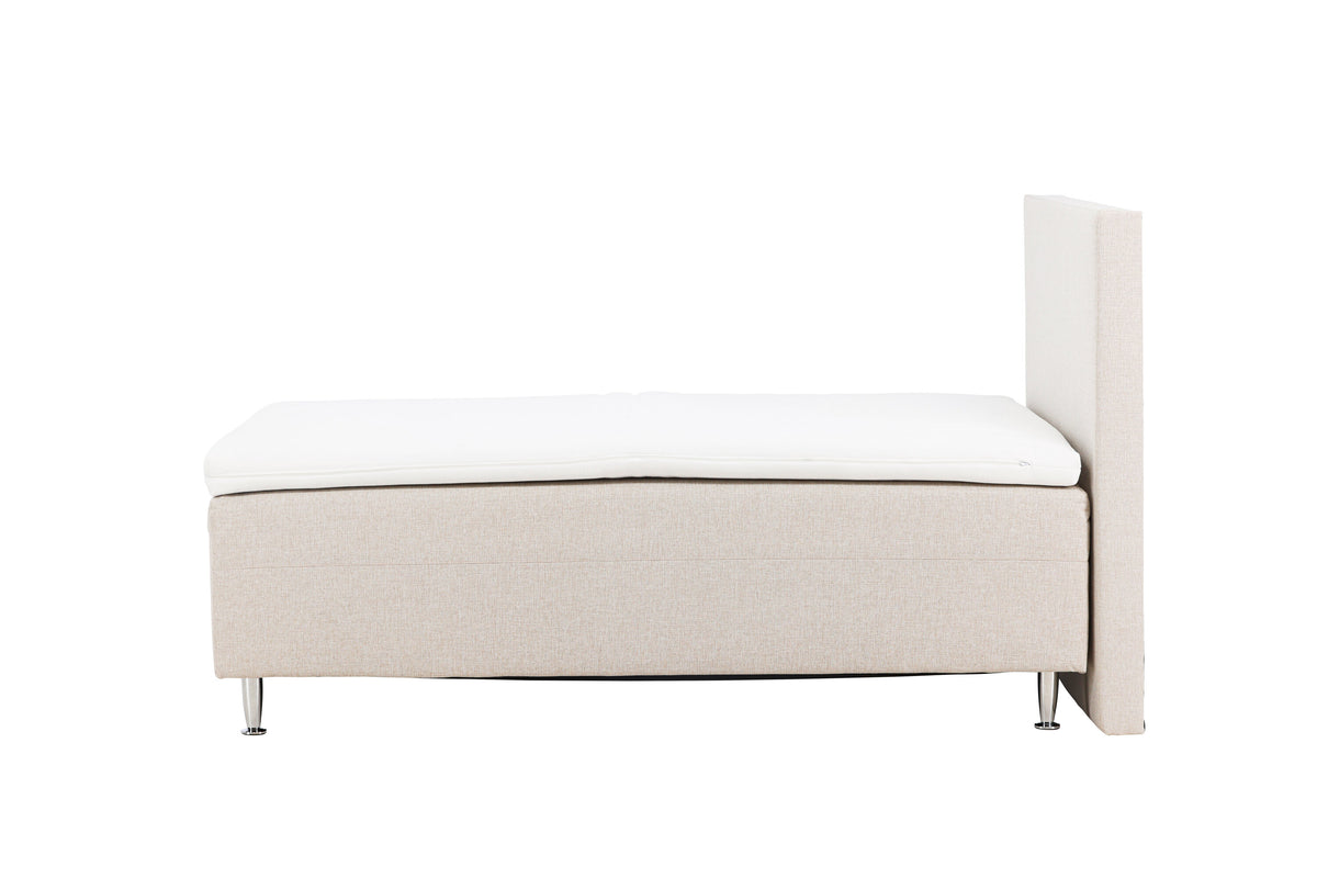 Mesa enkelsäng 120x200 cm beige/mattsilver