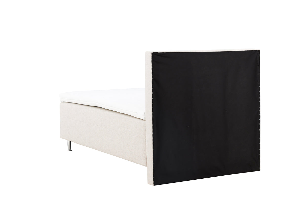 Mesa enkelsäng 120x200 cm beige/mattsilver