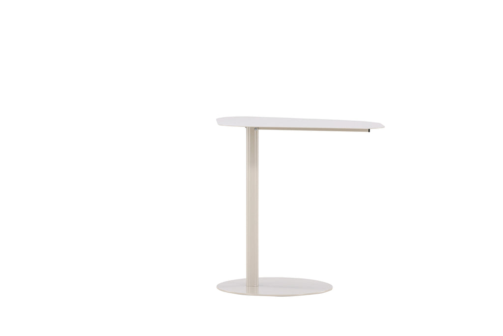 San Jose sidobord beige i stål