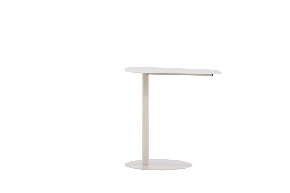 San Jose sidobord beige i stål