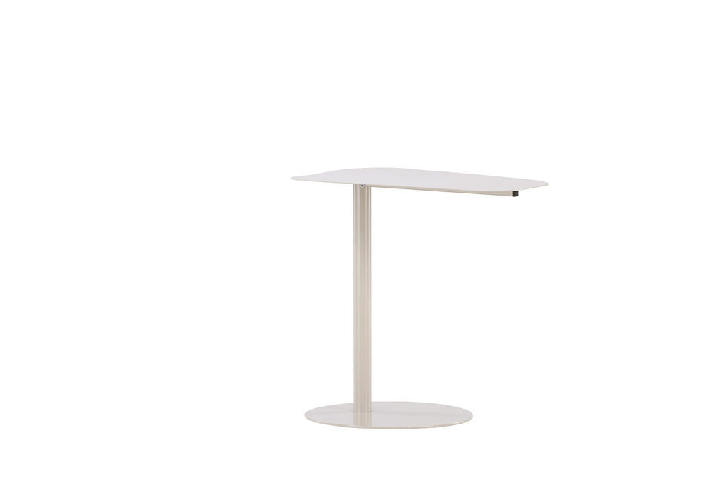San Jose sidobord beige i stål