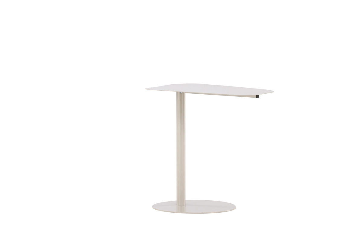 San Jose sidobord beige i stål