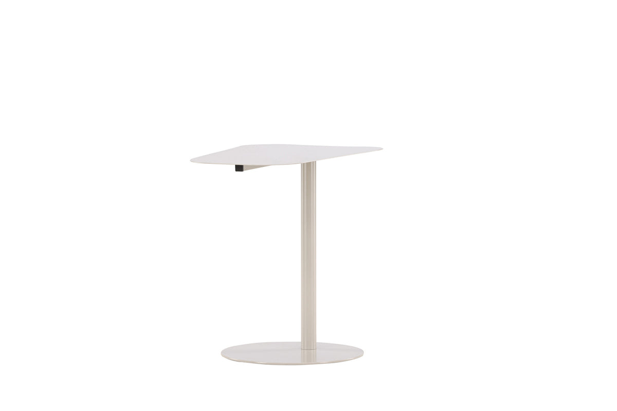San Jose sidobord beige i stål
