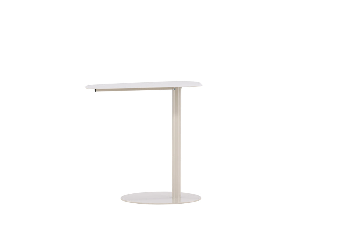 San Jose sidobord beige i stål