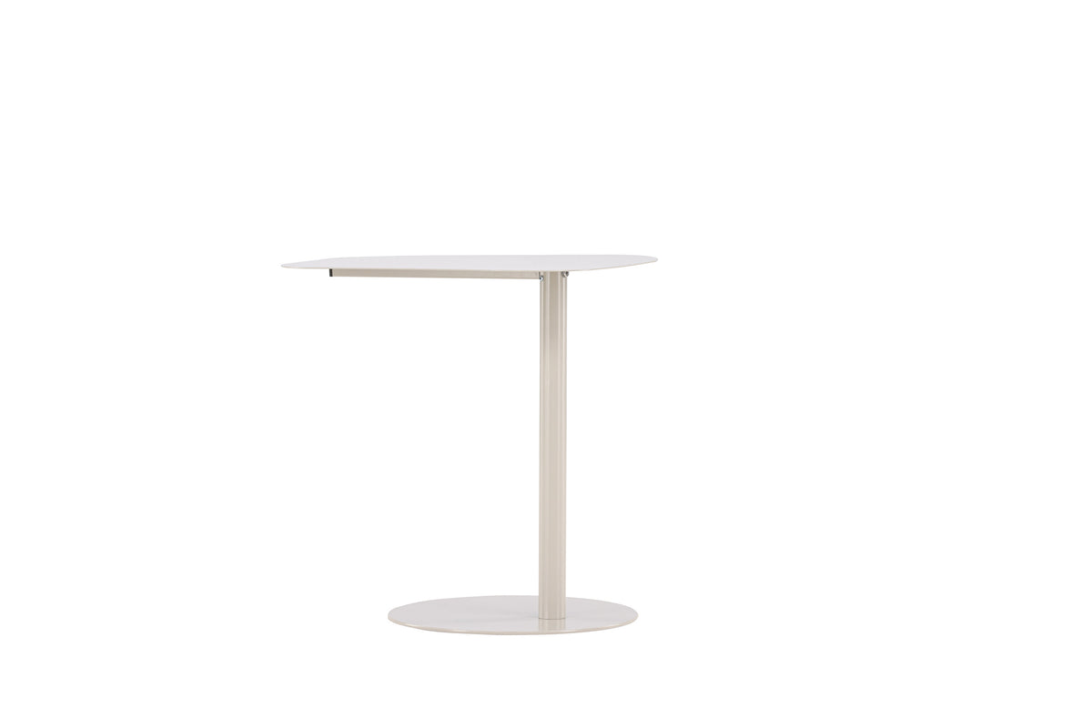 San Jose sidobord beige i stål