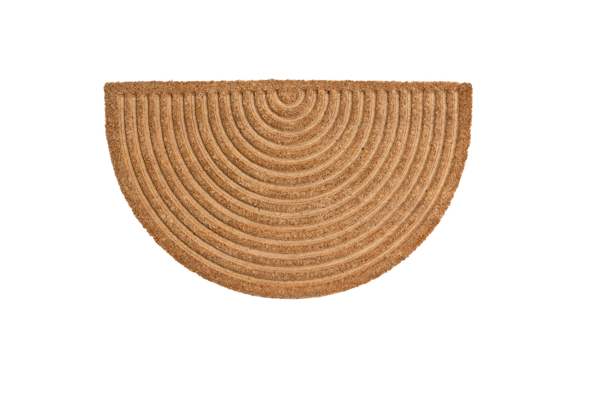 Noah halvmåneformad dörrmatta 45x75 cm natur/svart kokosfiber