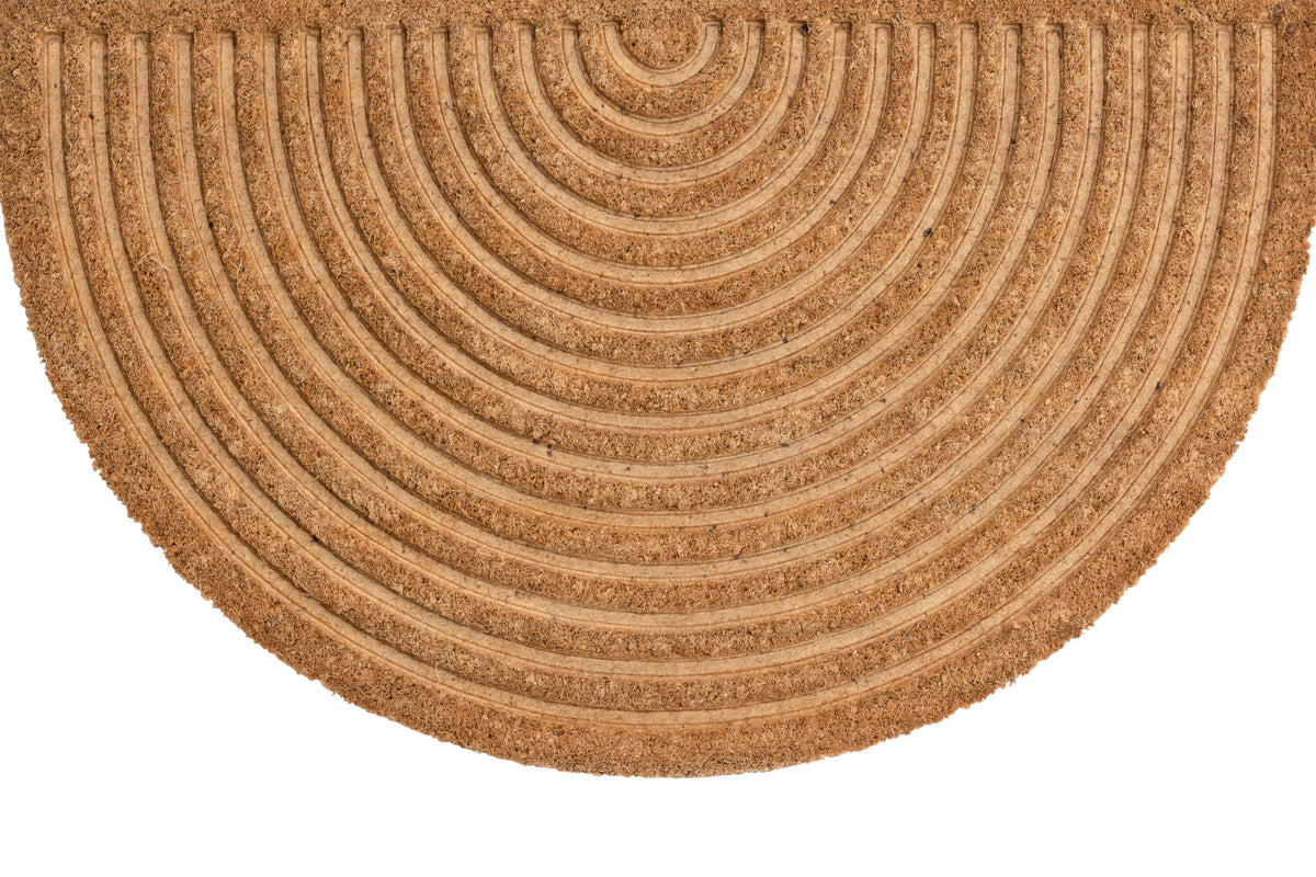 Noah halvmåneformad dörrmatta 45x75 cm natur/svart kokosfiber