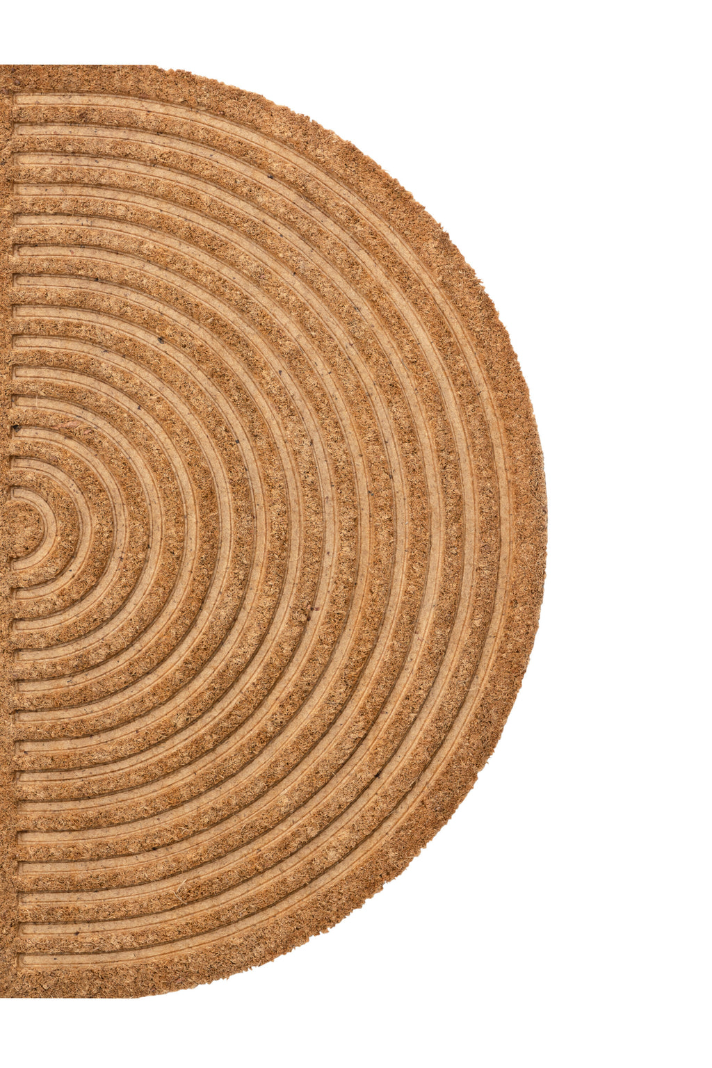 Noah halvmåneformad dörrmatta 45x75 cm natur/svart kokosfiber
