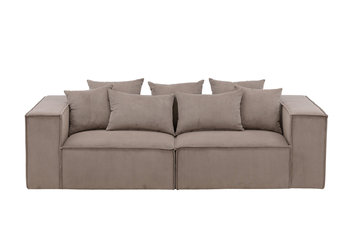 Gillholmen 3-sitssoffa brun manchester