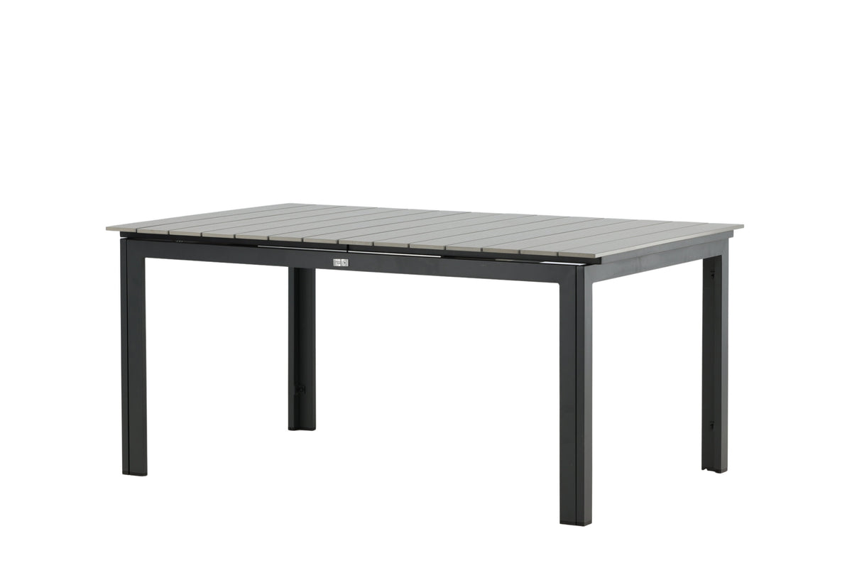 Levels rektangulärt matbord 160/240 cm svart/grått