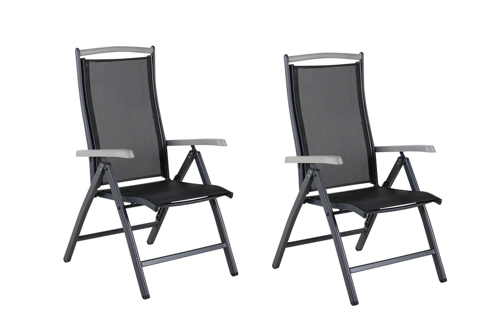 Albany positionsstol med 5 lägen 2-pack svart