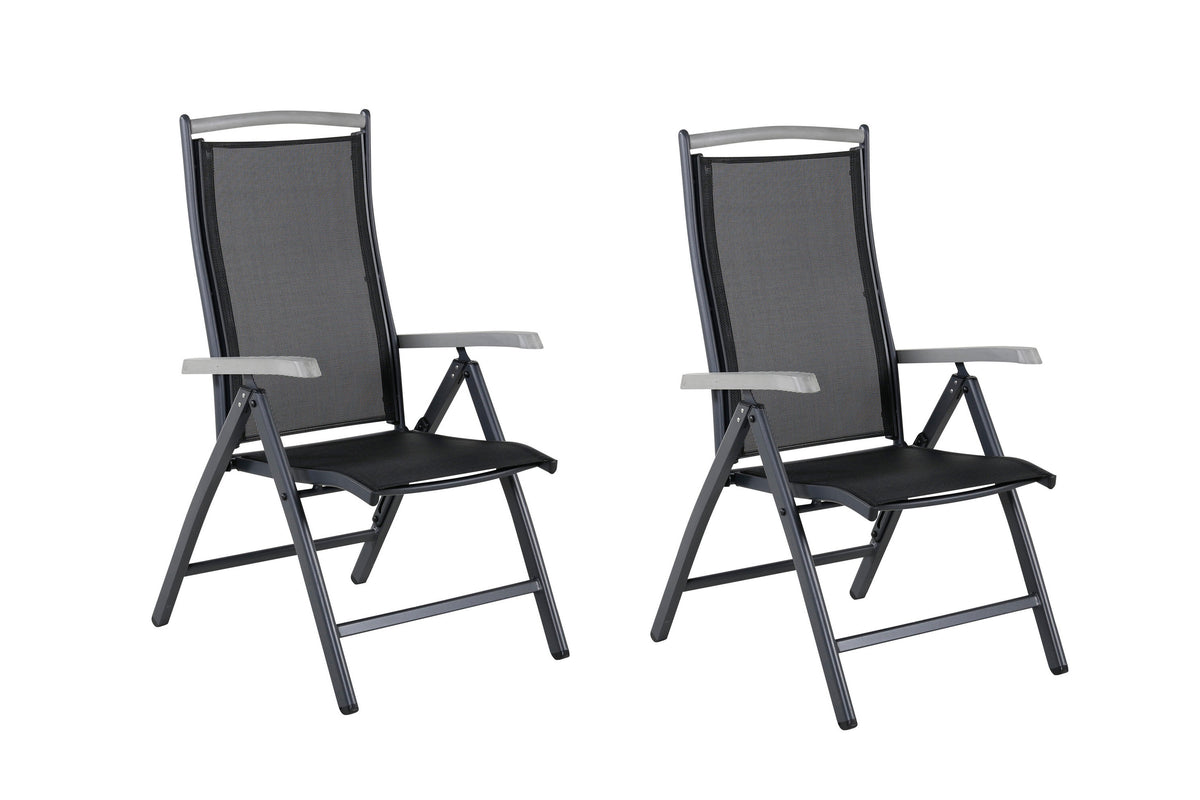 Albany positionsstol med 5 lägen 2-pack svart