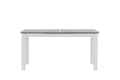 Albany matbord 152/210 cm vitt/grått