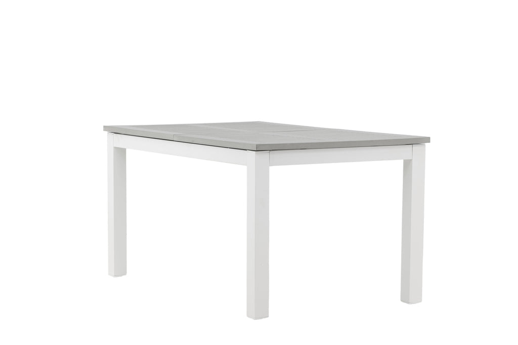 Albany matbord 152/210 cm vitt/grått