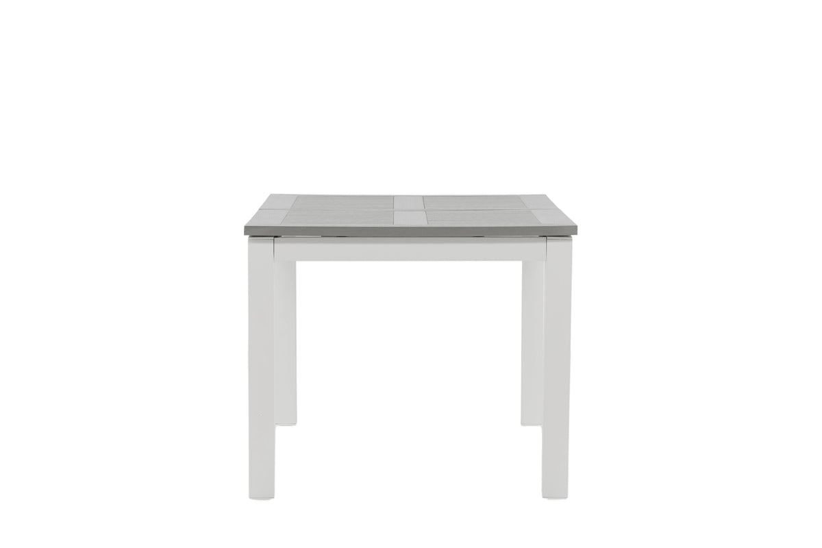 Albany matbord 152/210 cm vitt/grått