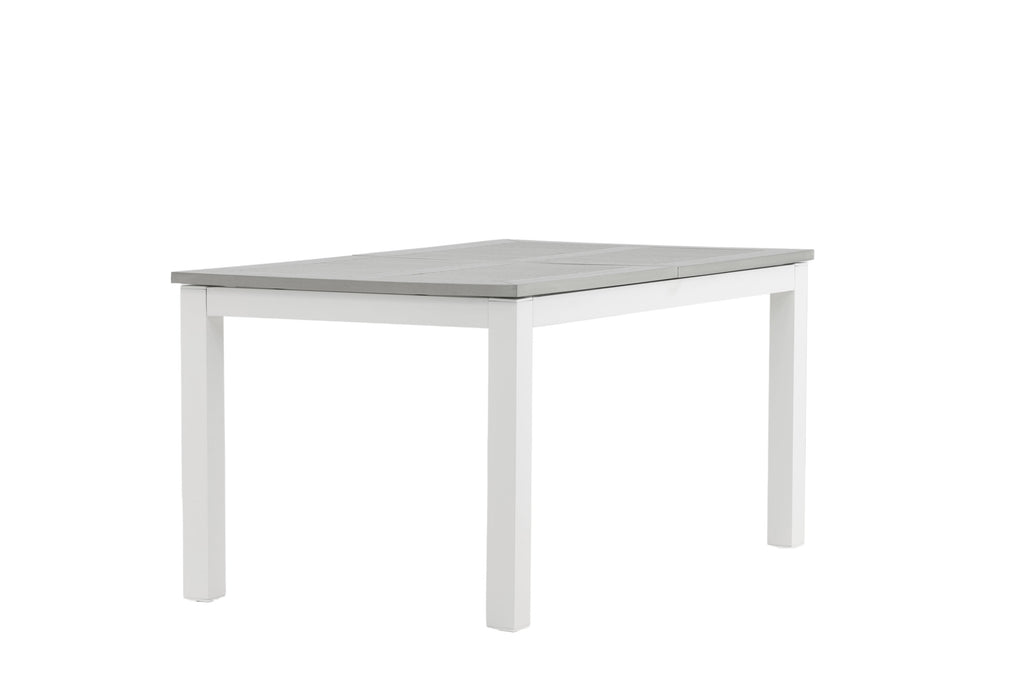 Albany matbord 152/210 cm vitt/grått