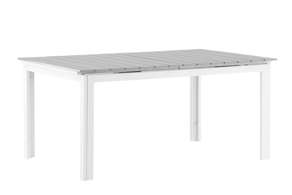 Levels rektangulärt matbord 160/240 cm vitt/grått