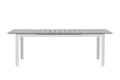 Levels matbord 229/310 cm vit/grå