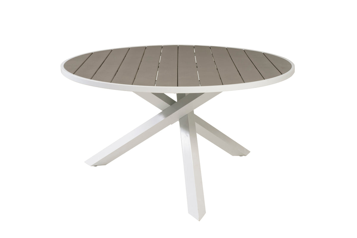 Parma runt matbord Ø140 cm vitt/grått