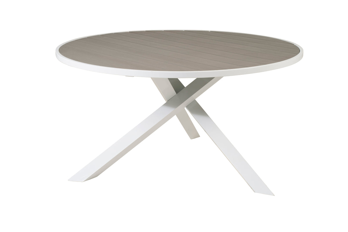 Parma runt matbord Ø140 cm vitt/grått