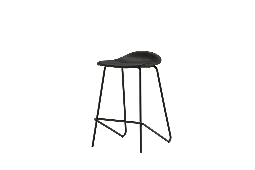 Grebbestad barstol 2-pack svart konstläder