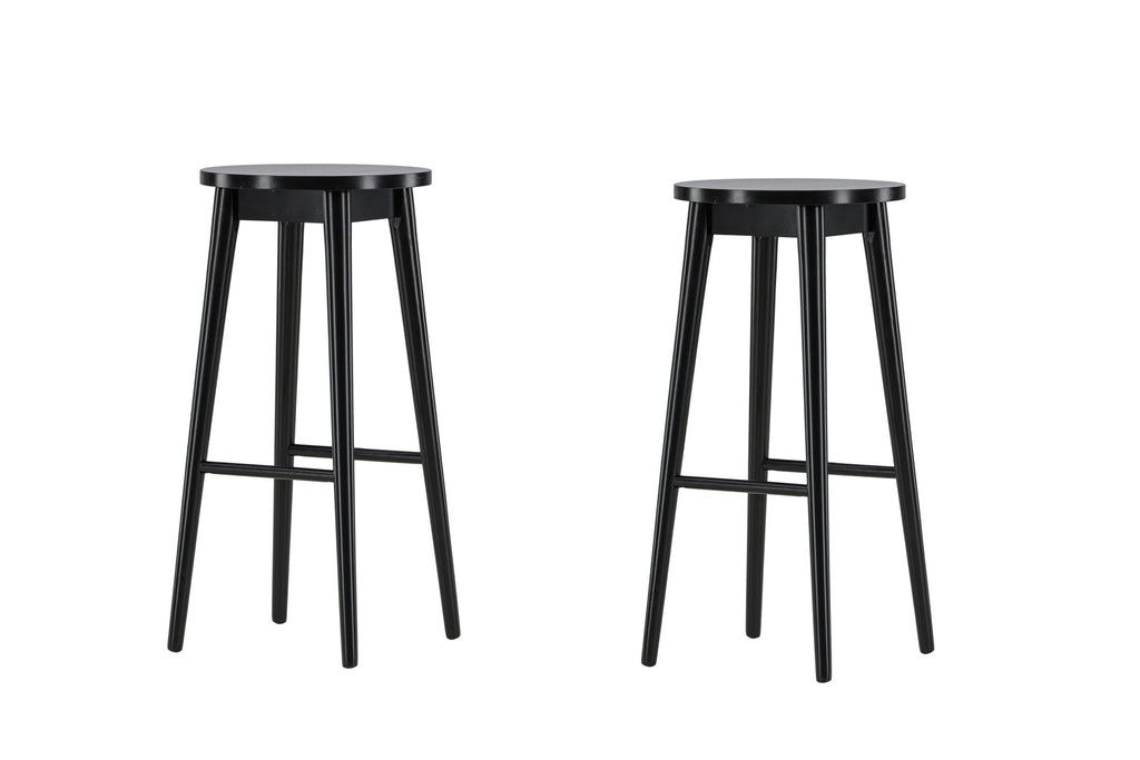 Mollösand barstol 2-pack svart trä
