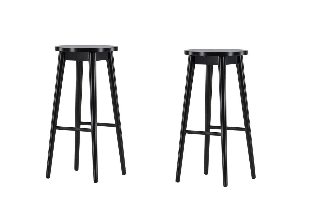 Mollösand barstol 2-pack svart trä