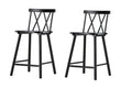 Mollöström barstol 2-pack svart trä