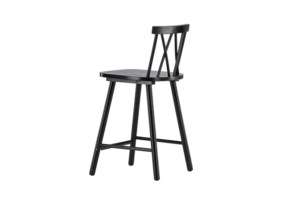 Mollöström barstol 2-pack svart trä