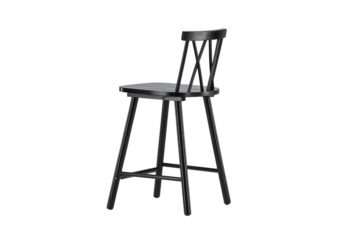 Mollöström barstol 2-pack svart trä