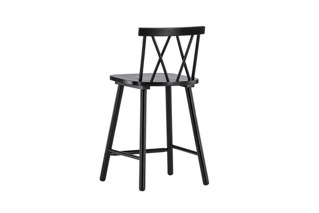 Mollöström barstol 2-pack svart trä