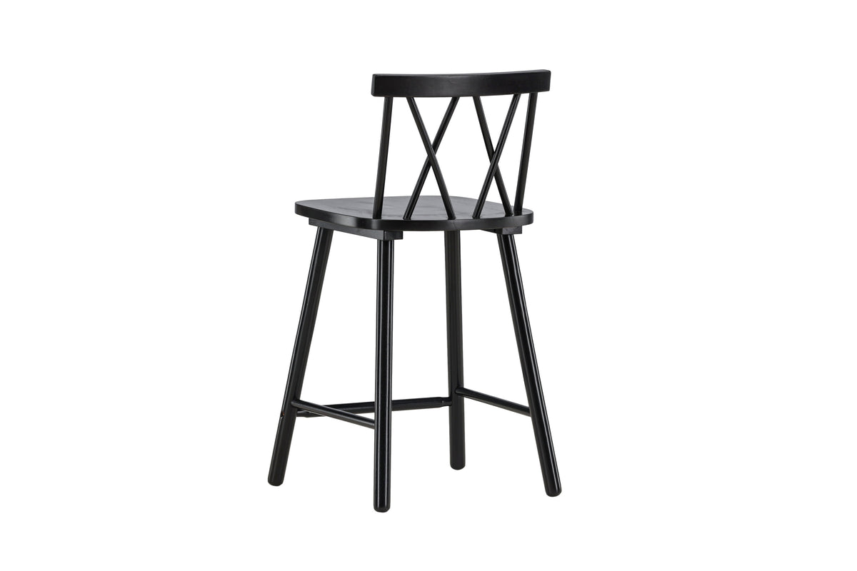 Mollöström barstol 2-pack svart trä