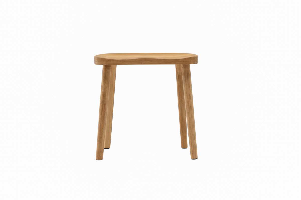 Orust pall vitlaserad teak