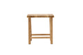 Noster pall vitlaserad teak