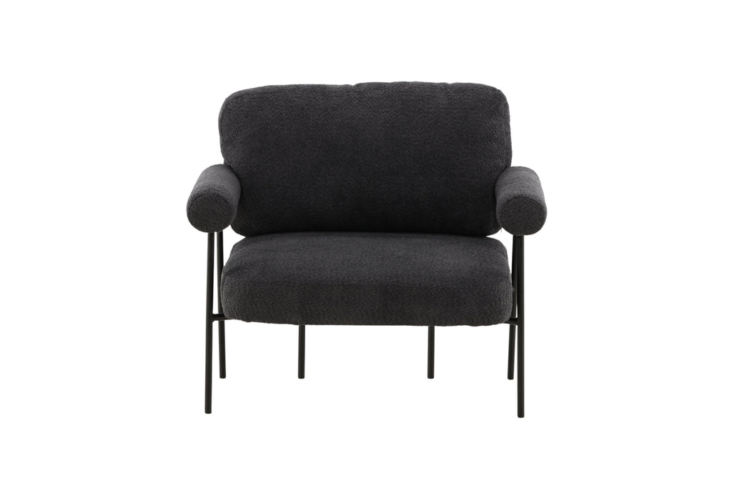 Tillberga x Josefin Lustig fåtölj mörkgrå bouclé