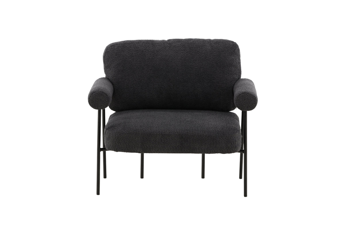 Tillberga x Josefin Lustig fåtölj mörkgrå bouclé