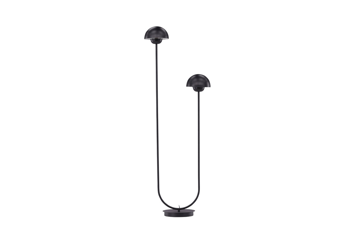 Lyckorna golvlampa svart metall
