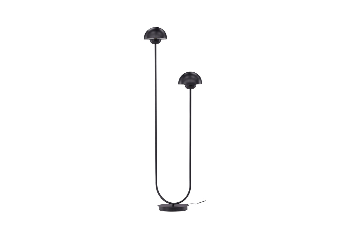 Lyckorna golvlampa svart metall