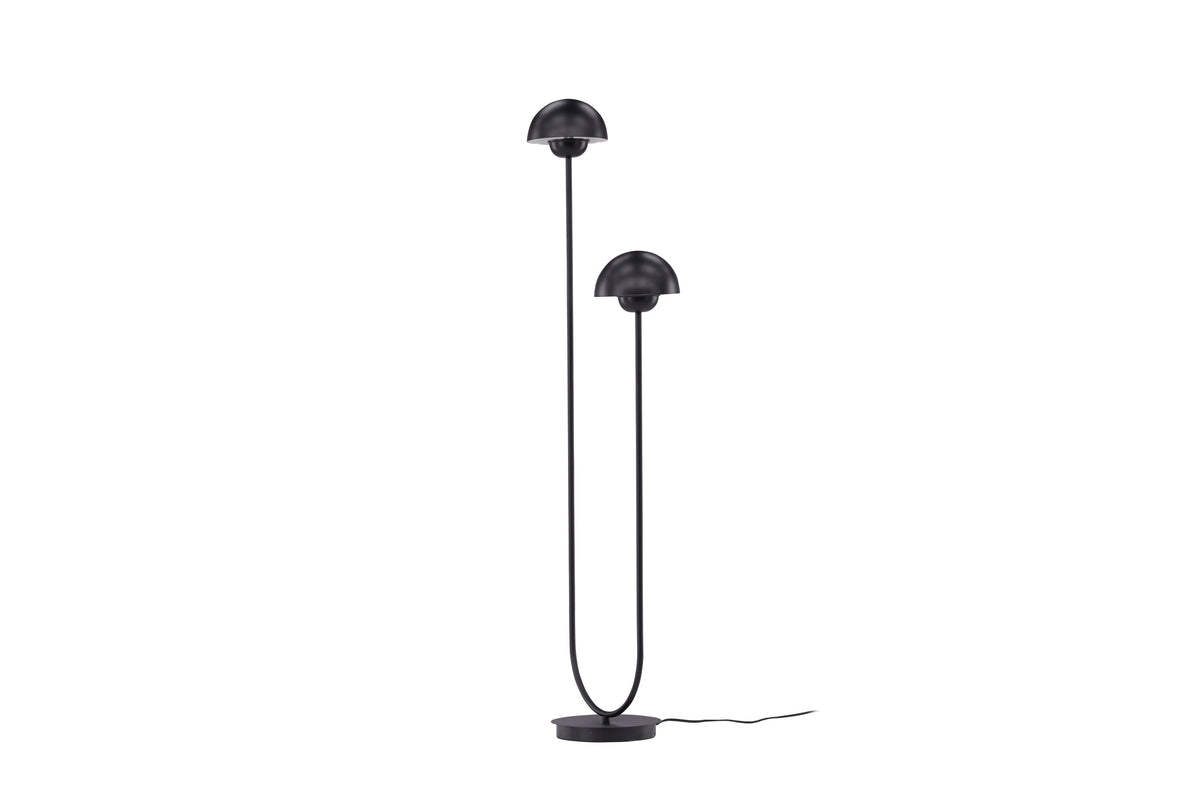 Lyckorna golvlampa svart metall