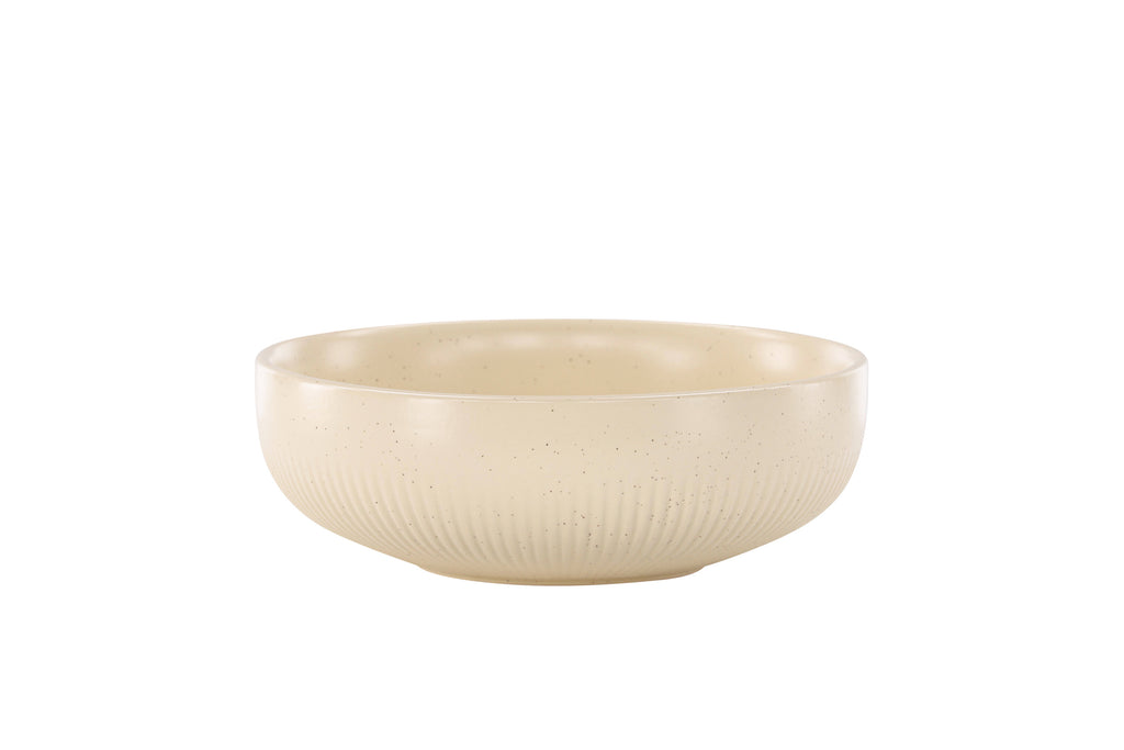 Posh ljusstake 18x6 cm beige med svarta prickar